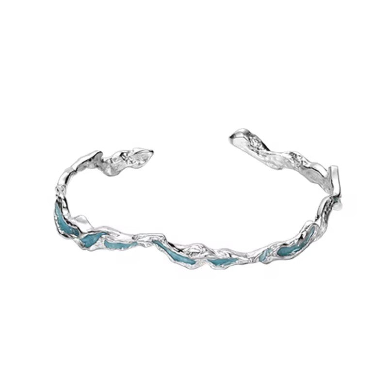 Sterling Silver Mint Blue Bracelet - Ice Lake