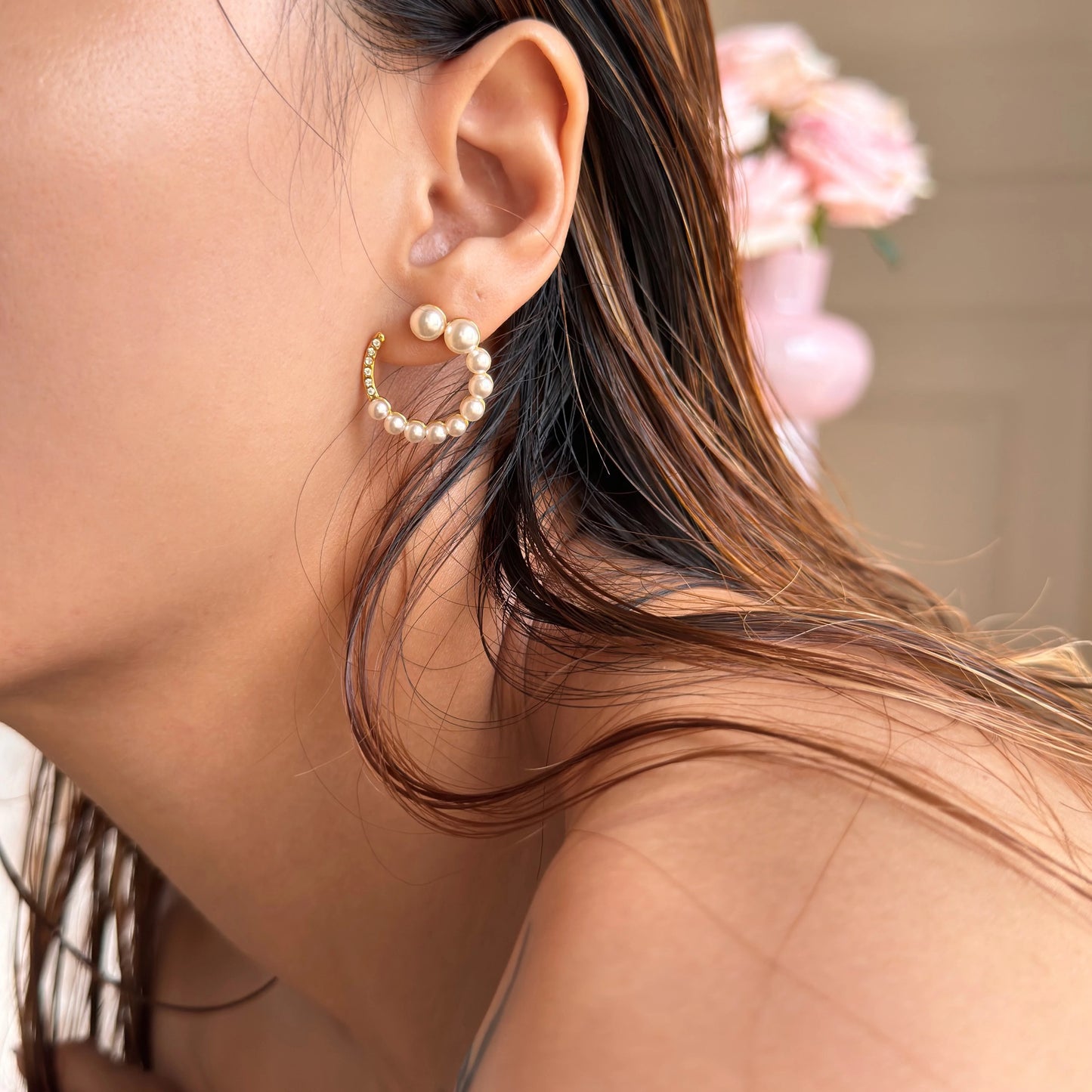 Gold Plated Stainless Steel Earrings - Hoop