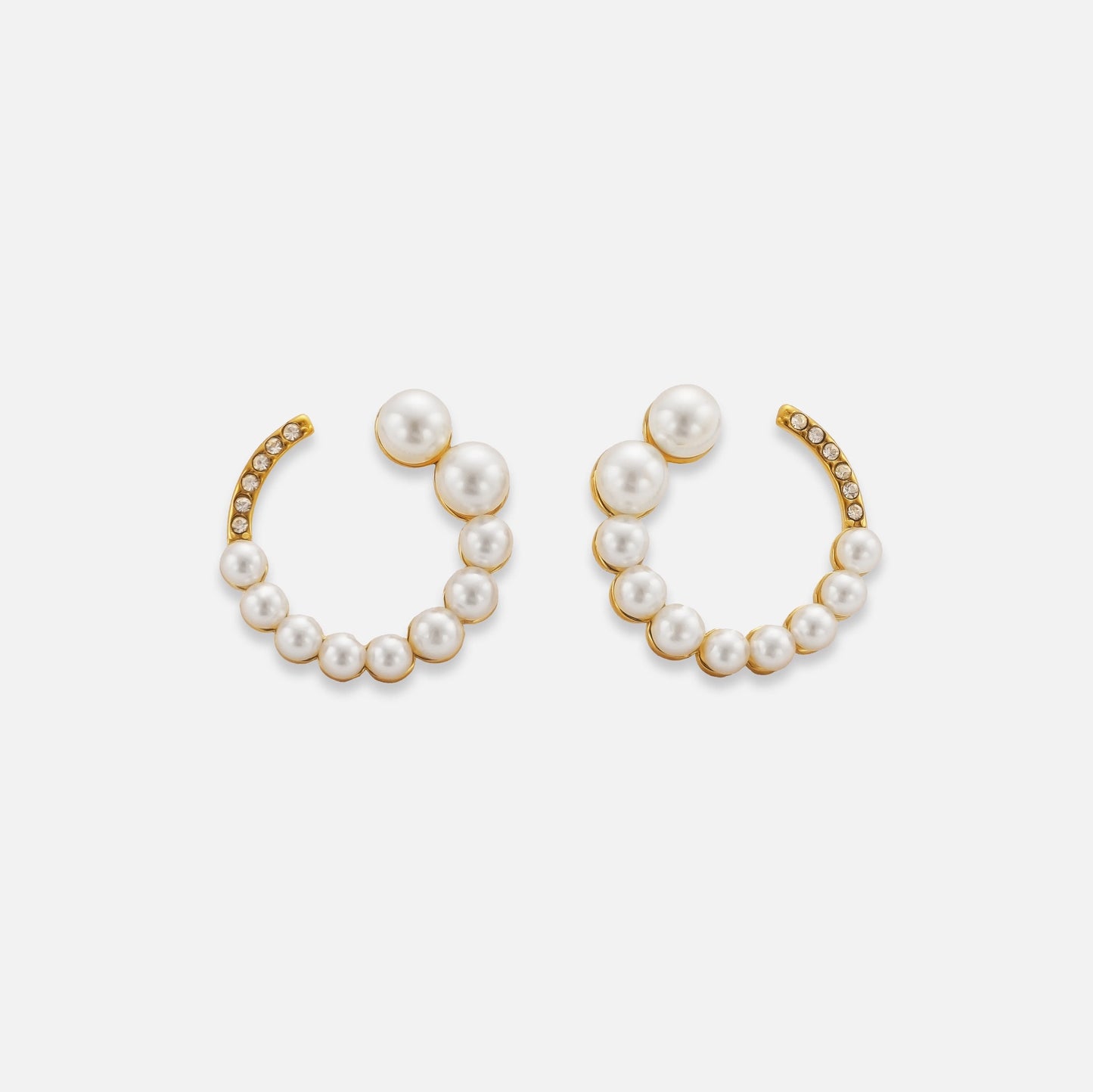 Gold Plated Stainless Steel Earrings - Hoop