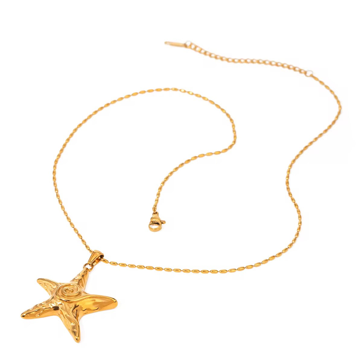 Gold Plated Stainless Steel Chain - Starfish Pendant