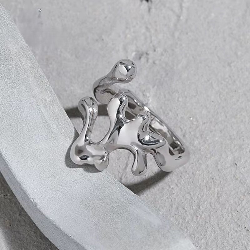 Sterling Silber Ring - Lava