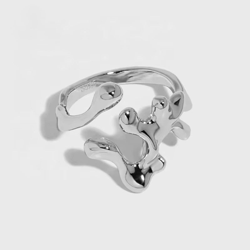 Sterling Silver Ring - Lava