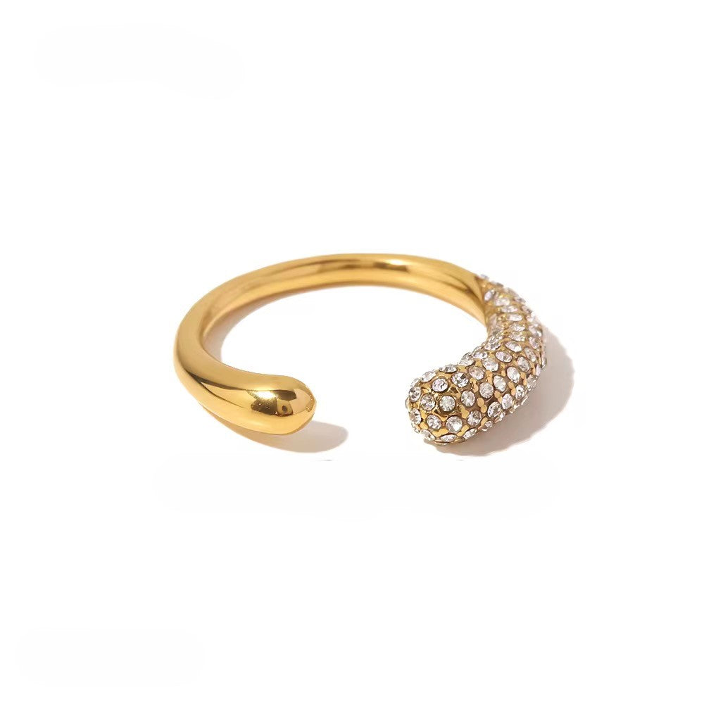 Gold Plated Stainless Steel Ring - Eternity