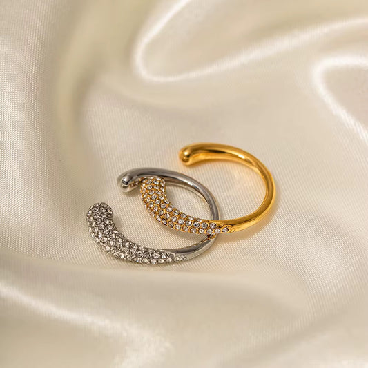 Gold Plated Stainless Steel Ring - Eternity