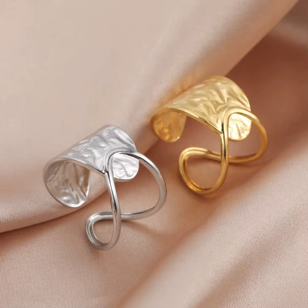 Gold Plated Stainless Steel Ring -  Genial