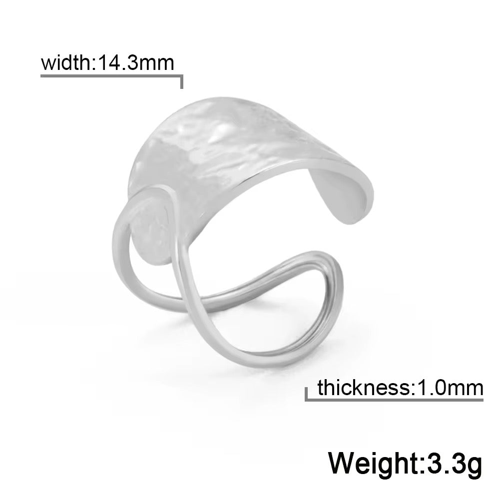 Gold Plated Stainless Steel Ring -  Genial