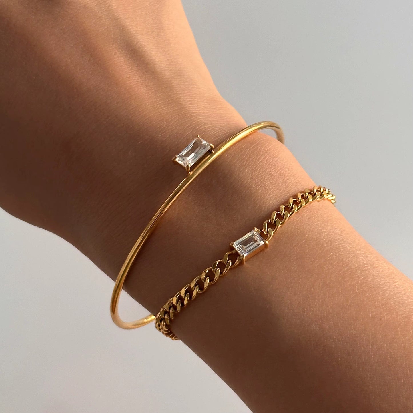 Gold Plated Stainless Steel Bracelet - Shine