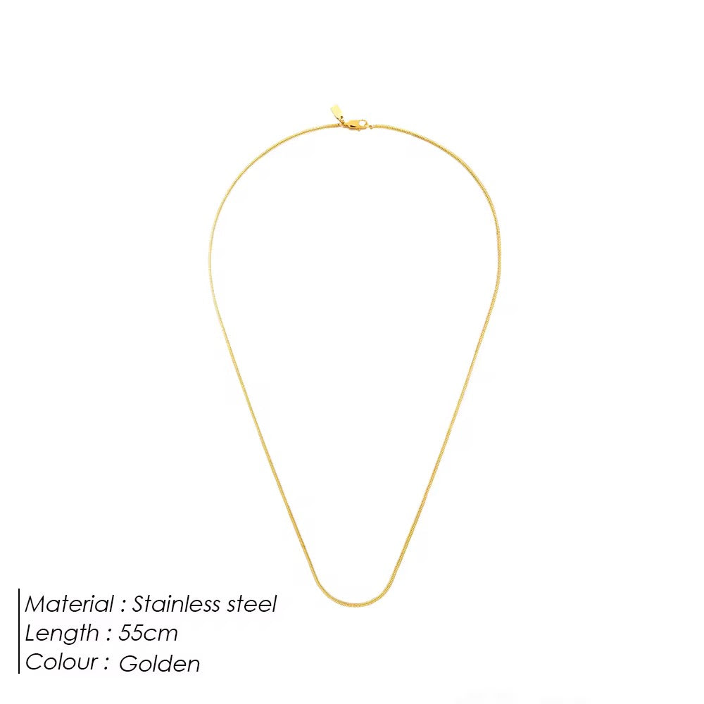 Vergoldete Edelstahlkette - Gliederkette