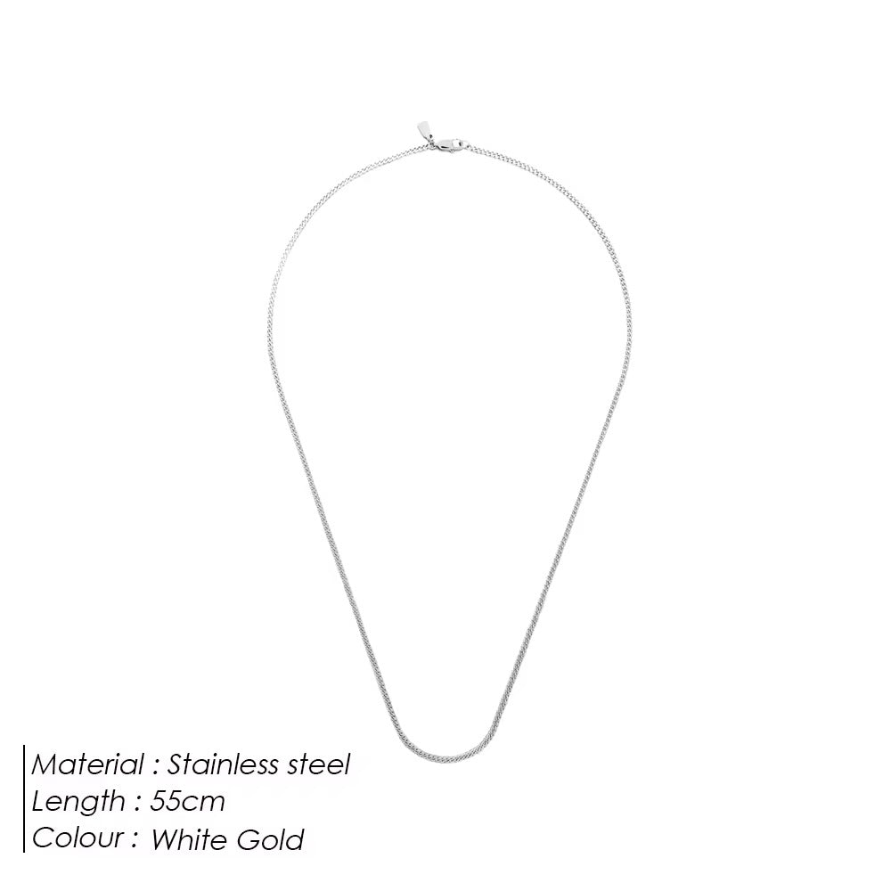 Halskette aus vergoldetem Edelstahl – Schlüsselbein