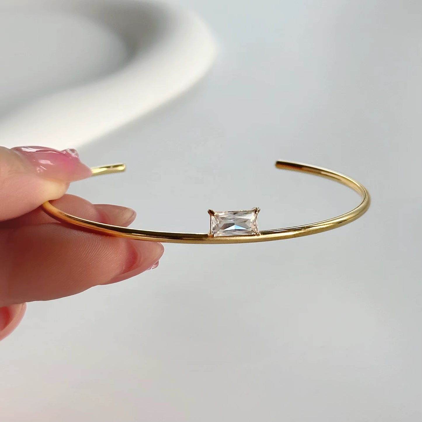 Armband aus vergoldetem Edelstahl – Glanz